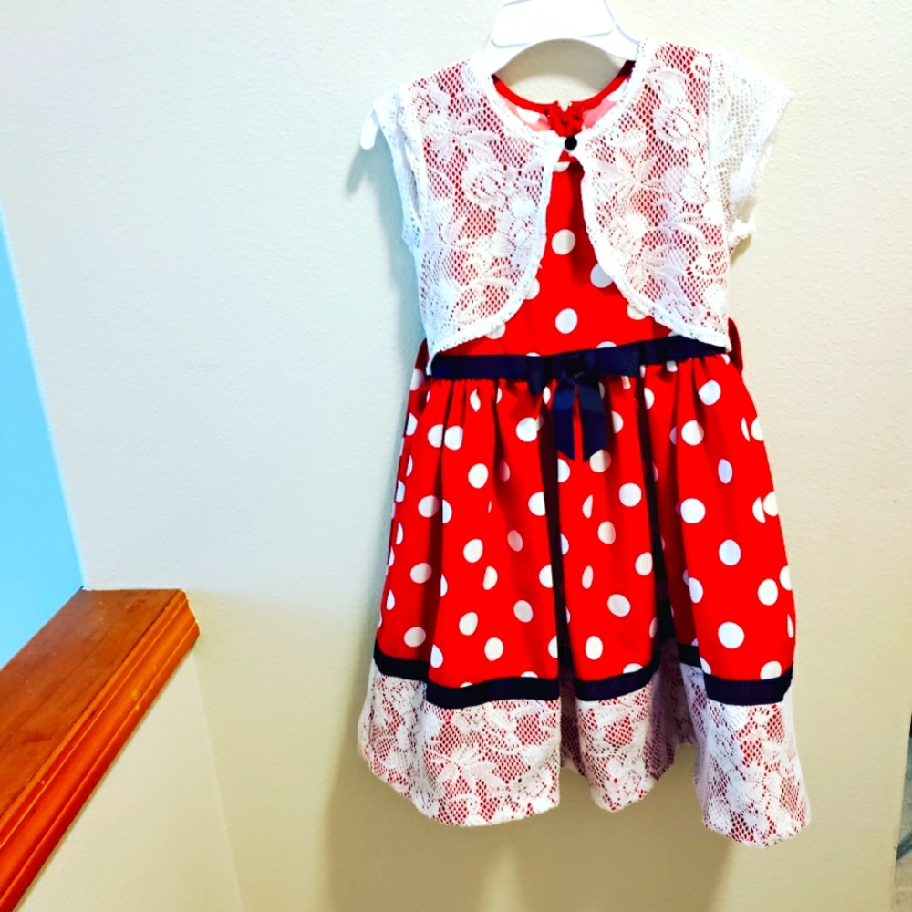 Minnie Mouse Dress. Girls Size 7